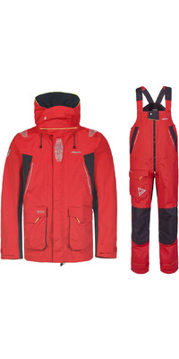 2024 Musto Men's Br2 Offshore Jacket & Salopette Combi Set - True Red